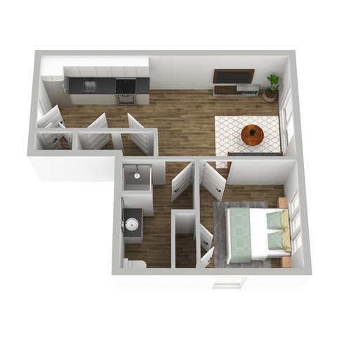1 Bedroom - 470 sq.ft.